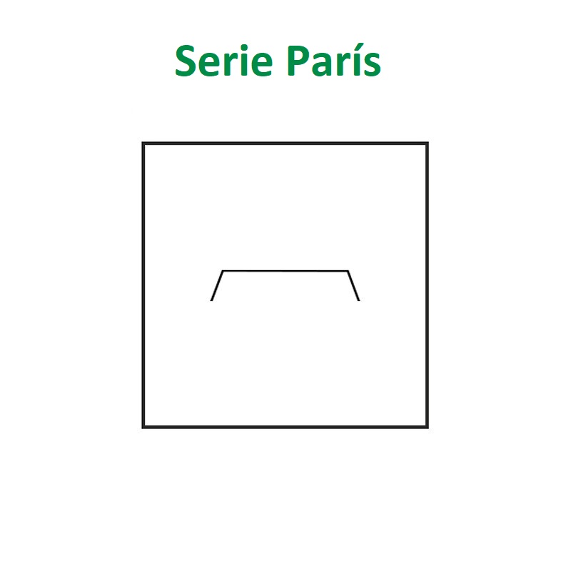 Estuche París sortija saja / Pin 47x53x40 mm.